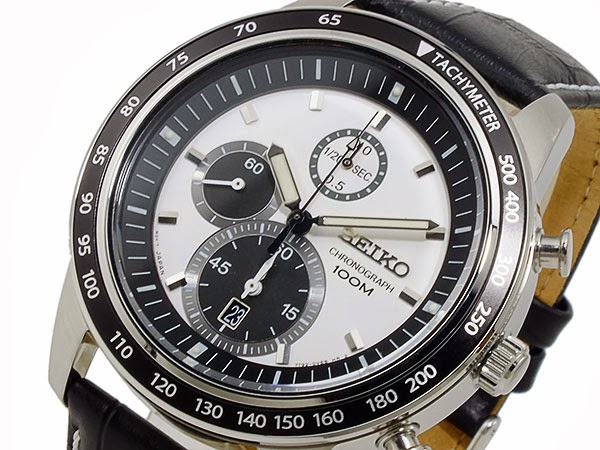 SEIKO - 《美品》WIRED 腕時計 ブラック クロノグラフ カットガラス